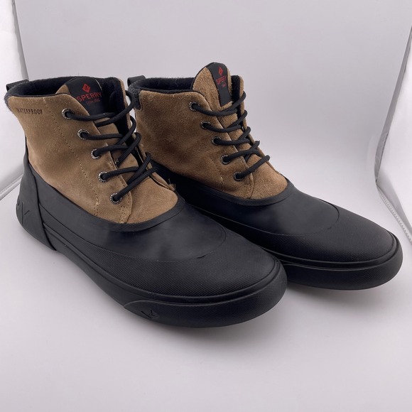 Sperry Cutwater Waterproof Suede Leather Deck Boots 10.5M‎ Thinsulate Insulated - Picture 1 of 9
